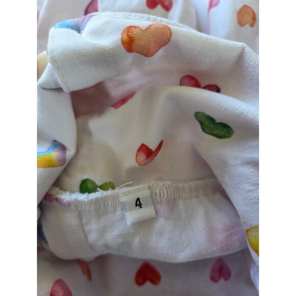 Bella & Omi Heart Print Skirted Romper - Picture 6 of 8